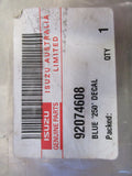 Isuzu Genuine Blue "250" Decal New Part