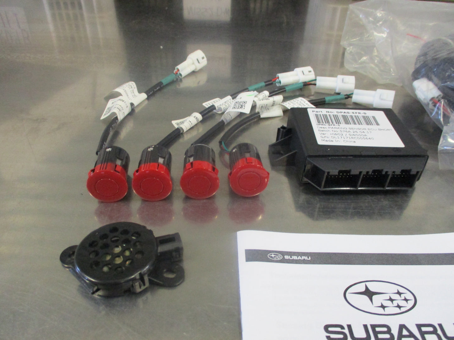 Subaru Impreza Hatch Genuine Pure Red Rear Park Assist Kit New Part