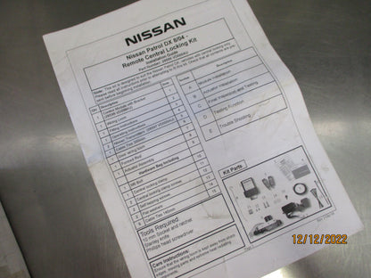 Nissan Y61 GU Patrol DX Genuine Remote Central Locking Kit New Part