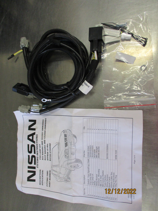 Nissan D22 Navara Genuine Front Fog Light Wiring Loom New Part
