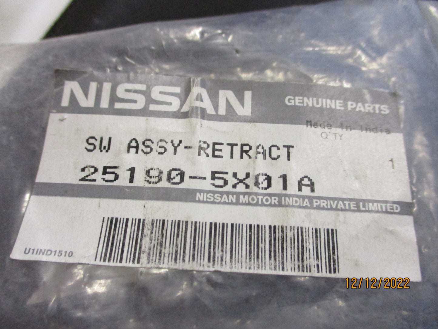Nissan Navara D40M/R51 Pathfinder Genuine Headlight Adjuster Switch New Part