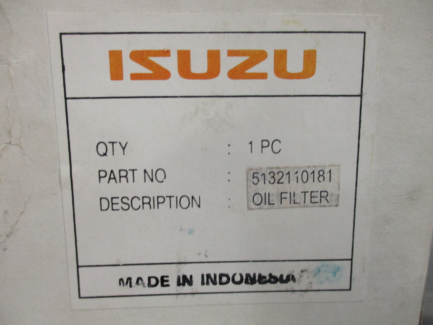 Holden KB Rodeo Genuine Diesel Oil Filter New Part