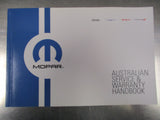 Mopar Genuine Australian Service & Warranty Handbook New Part