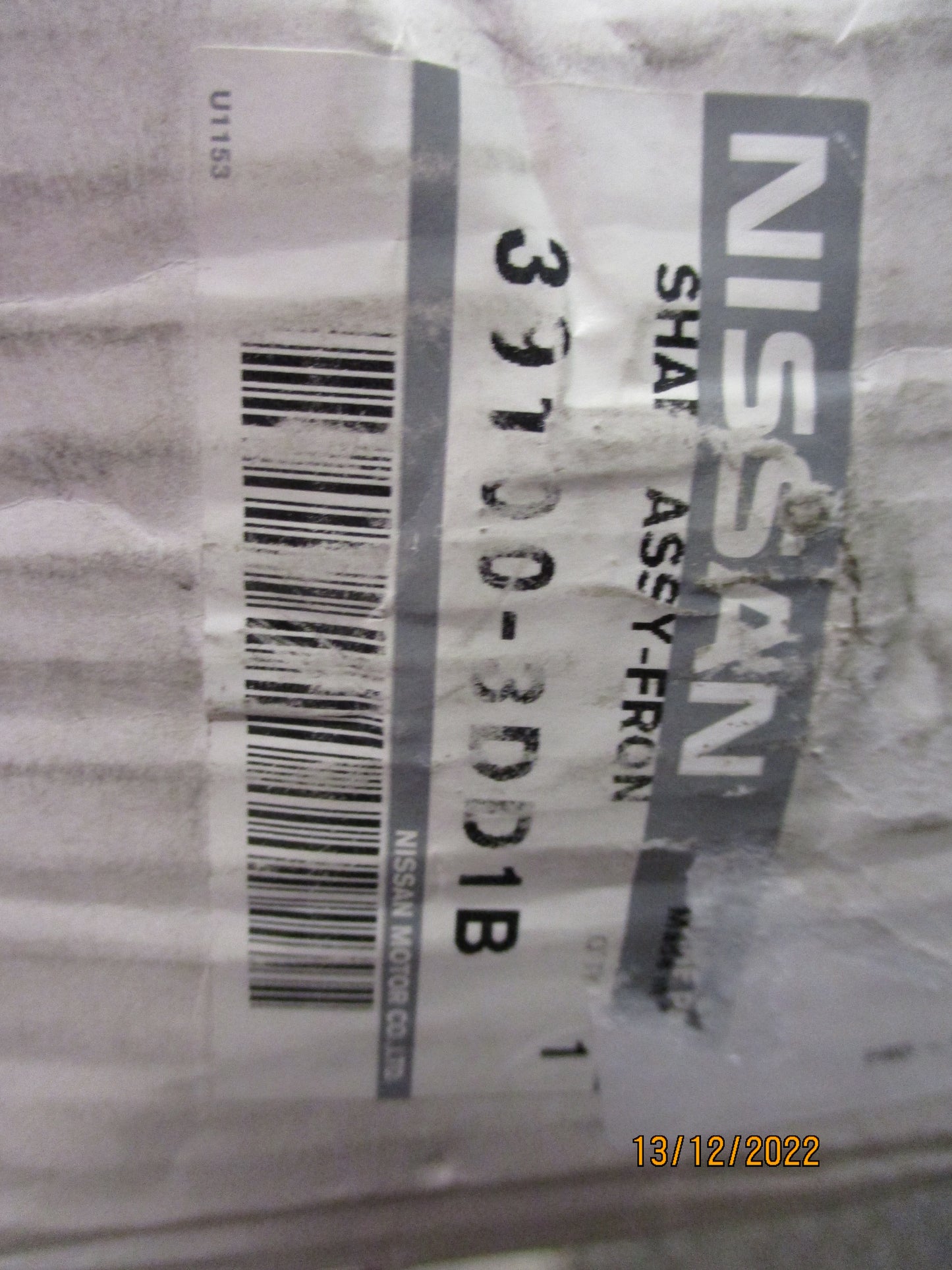 Nissan Tiida C12T Genuine Right Hand Front CV Drive Shaft New Part
