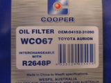 Cooper Oil Filter suits Toyota Camry/Rav4/Tarago/Aurion/Kluger/Hiace New Part