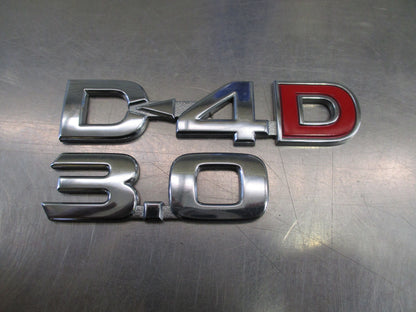 Toyota Hilux Genuine D4D 3.0 Badge Used Part VGC