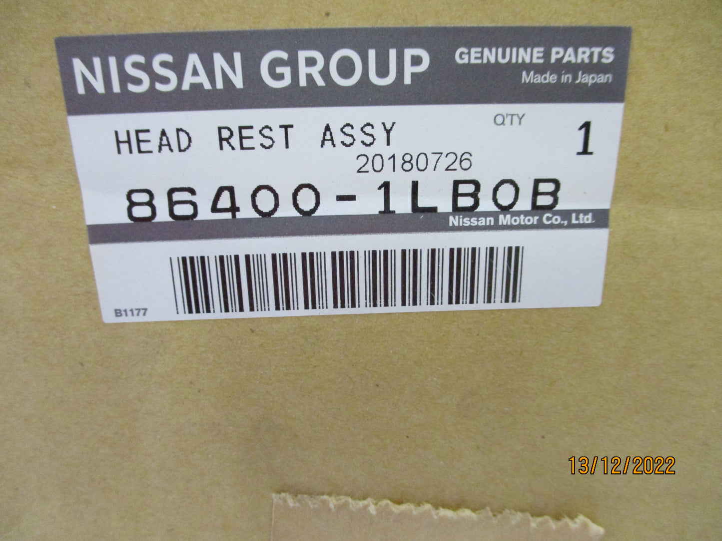 Nissan Y62 GU Patrol Genuine Front Head Rest Assembly New Part
