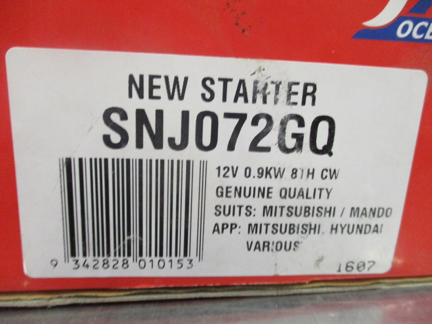 JAS Starter Motor Suits Hyundai Accent/Getz/Kia Rio New Part