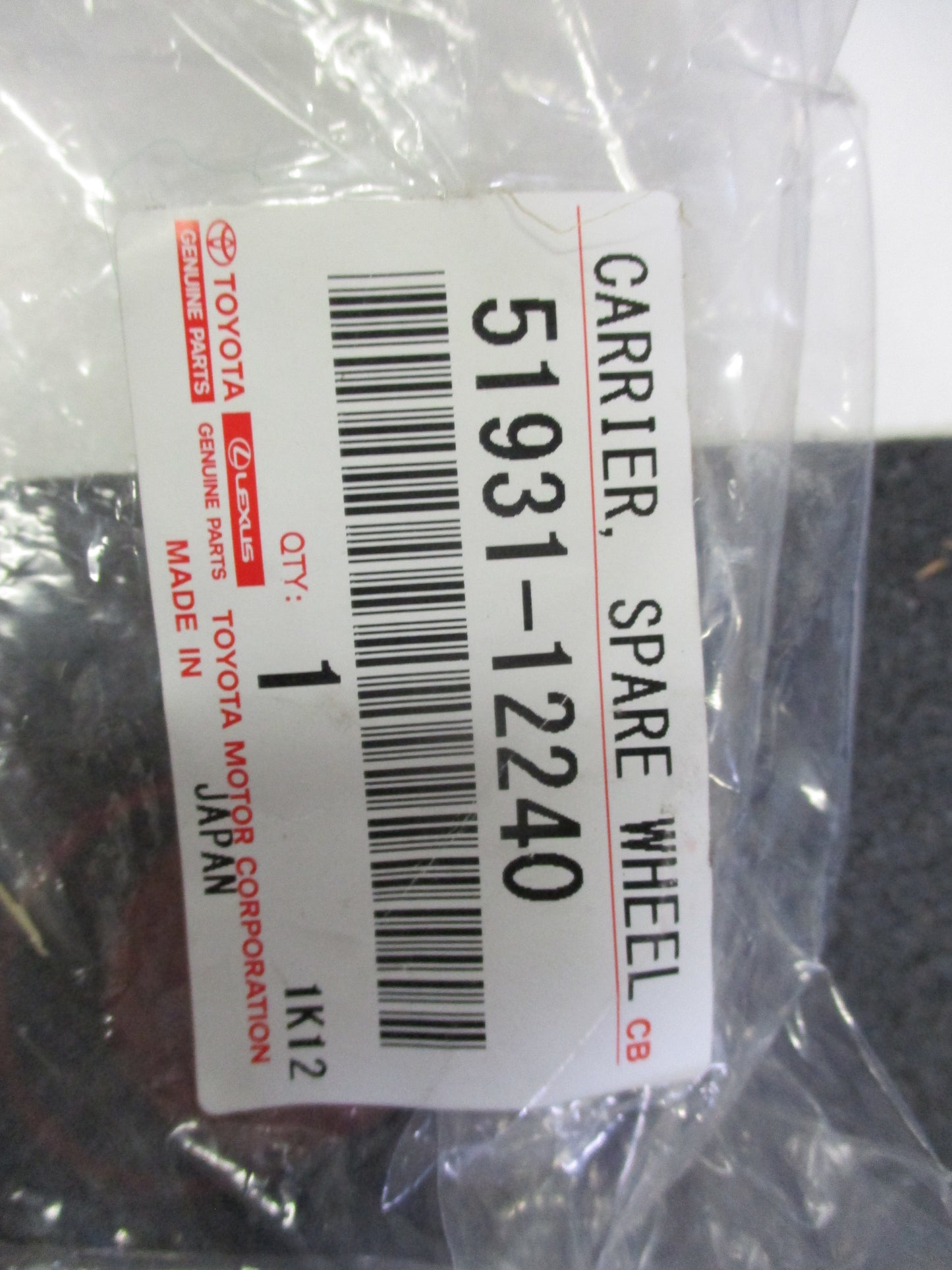 Toyota Genuine SPARE WHEEL CARRIER New Part