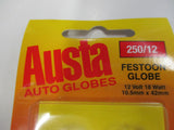 Austa Auto Globes 12V 18 Watt 10.5mm x 42mm Sold As Pair New Part