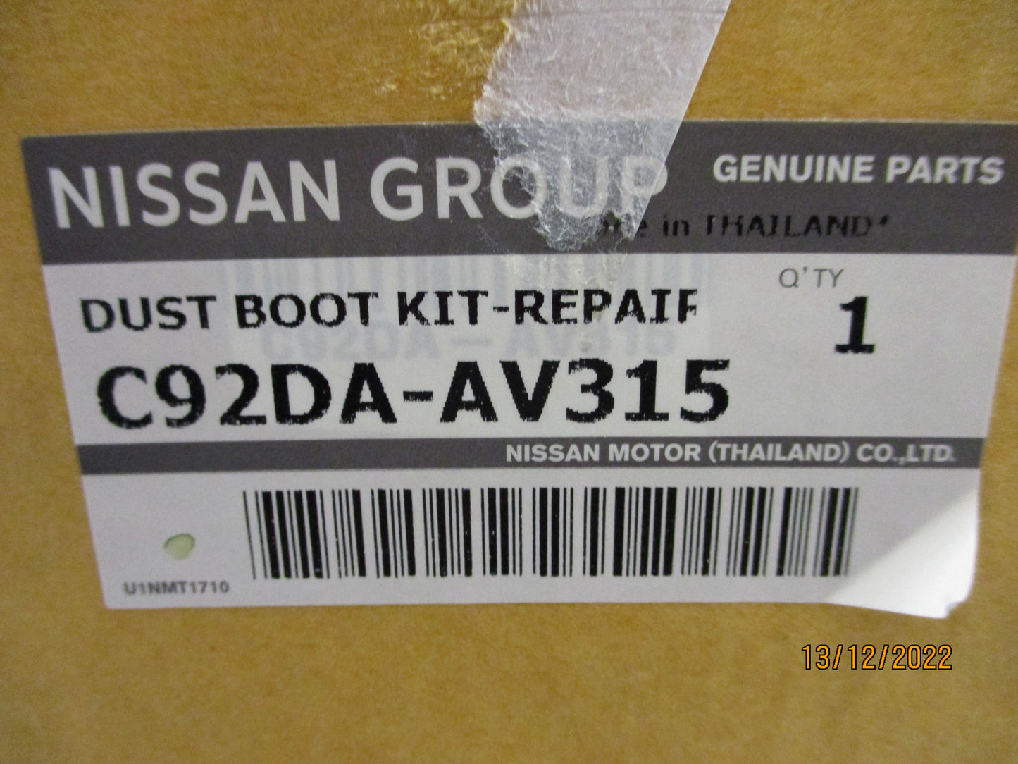 Nissan Maxima L33T Genuine Front Drive Shaft Boot Kit Outer New Part