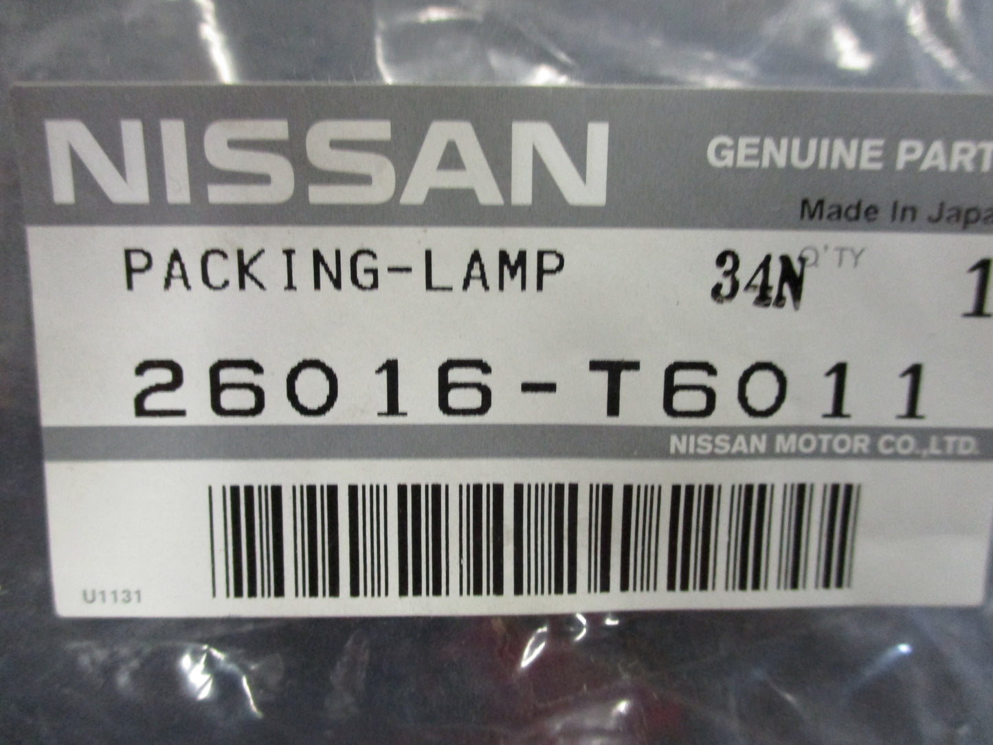 Nissan Y61 Patrol Genuine Rear Left Hand Combination Lamp Seal Packing New Part