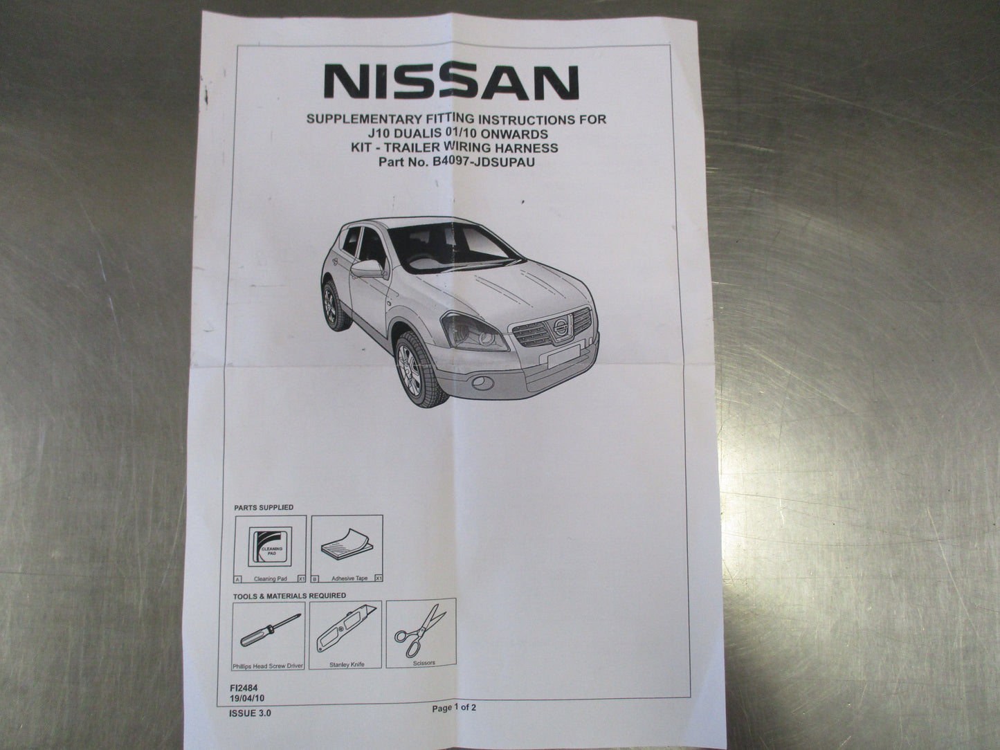 Nissan Genuine Trailer Wiring Kit Heat Shield New