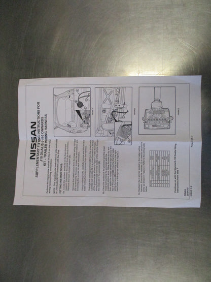 Nissan Genuine Trailer Wiring Kit Heat Shield New