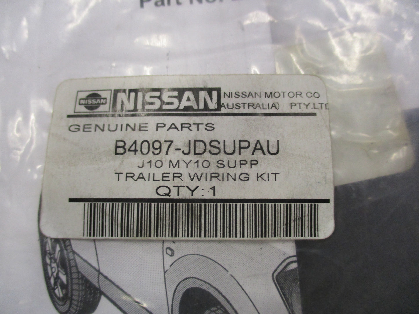 Nissan Genuine Trailer Wiring Kit Heat Shield New