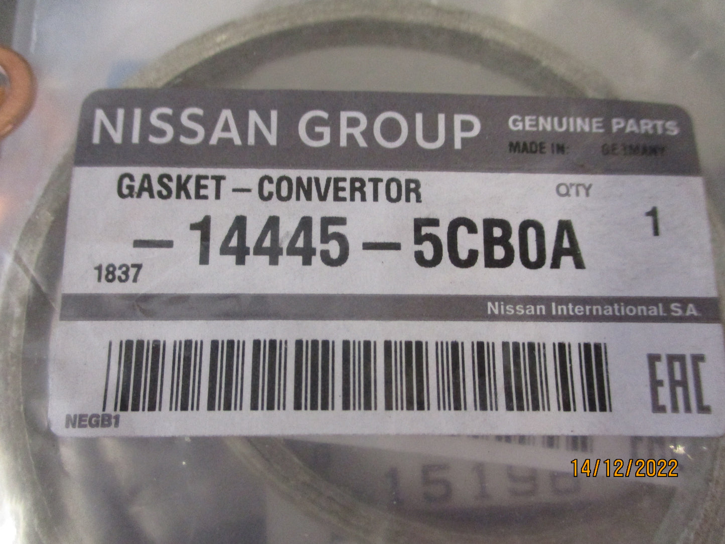 Infiniti Q50-Q60 Genuine Turbocharger Gasket Kit New Part