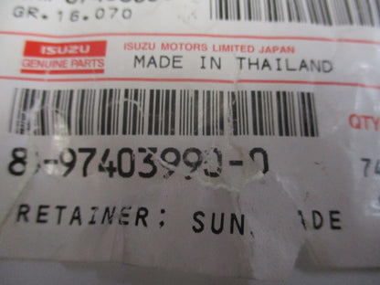 Isuzu D-Max Genuine Sunshade Retainer New Part