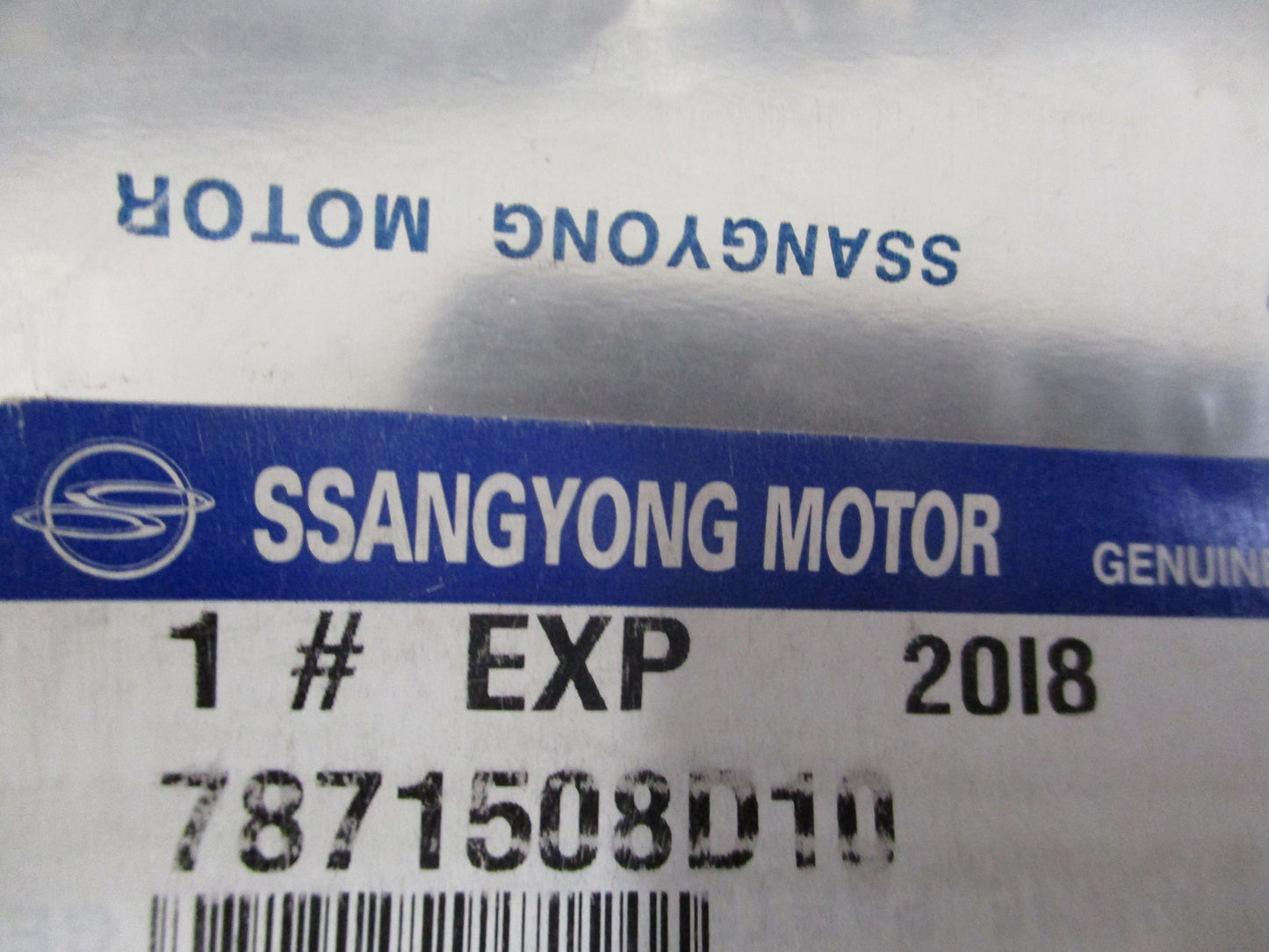 Ssangyong Various Models Genuine Front License Plate Bumper