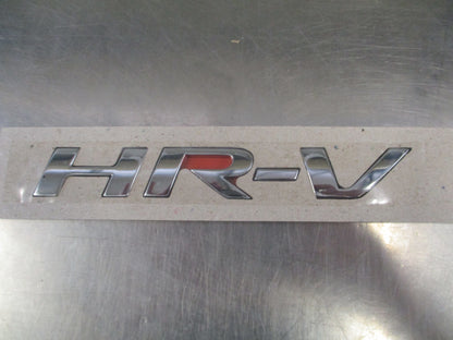 Honda HR-V Genuine Chrome Rear Tailgate Badge New Part
