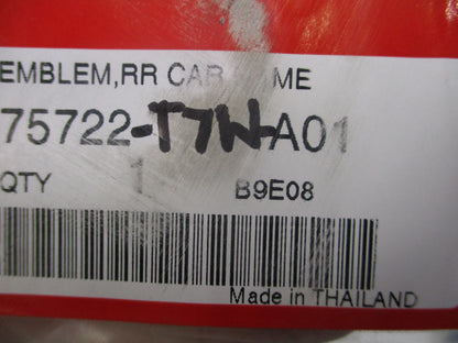 Honda HR-V Genuine Chrome Rear Tailgate Badge New Part