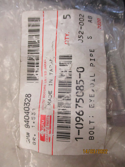 Isuzu FVR Genuine Oil Pipe Bolt New Part