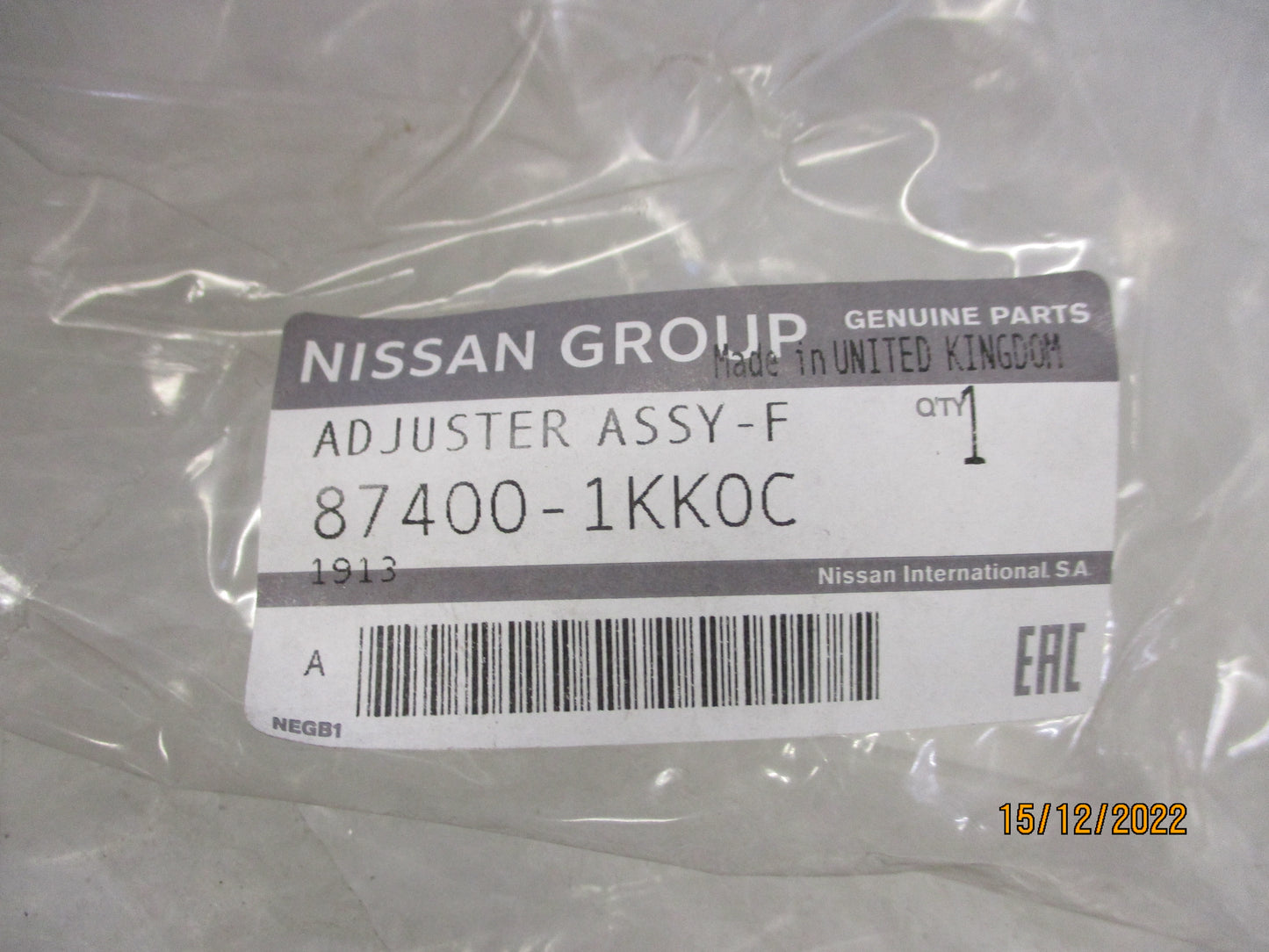 Nissan F15E Juke Genuine Drivers Front Seat Base New Part