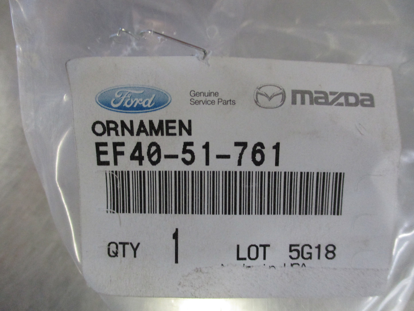 Ford Escape-Mazda Tribute Genuine Rear Tail Gate Emblem (LIMTITED) New Part
