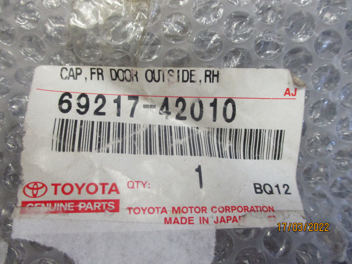 Toyota Corolla/RAV4 Genuine Right Hand Outer Door Handle Trim New Part