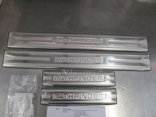 Nissan R51 Pathfinder Genuine Stainless Steel Front and Rear Kick Plates New Part