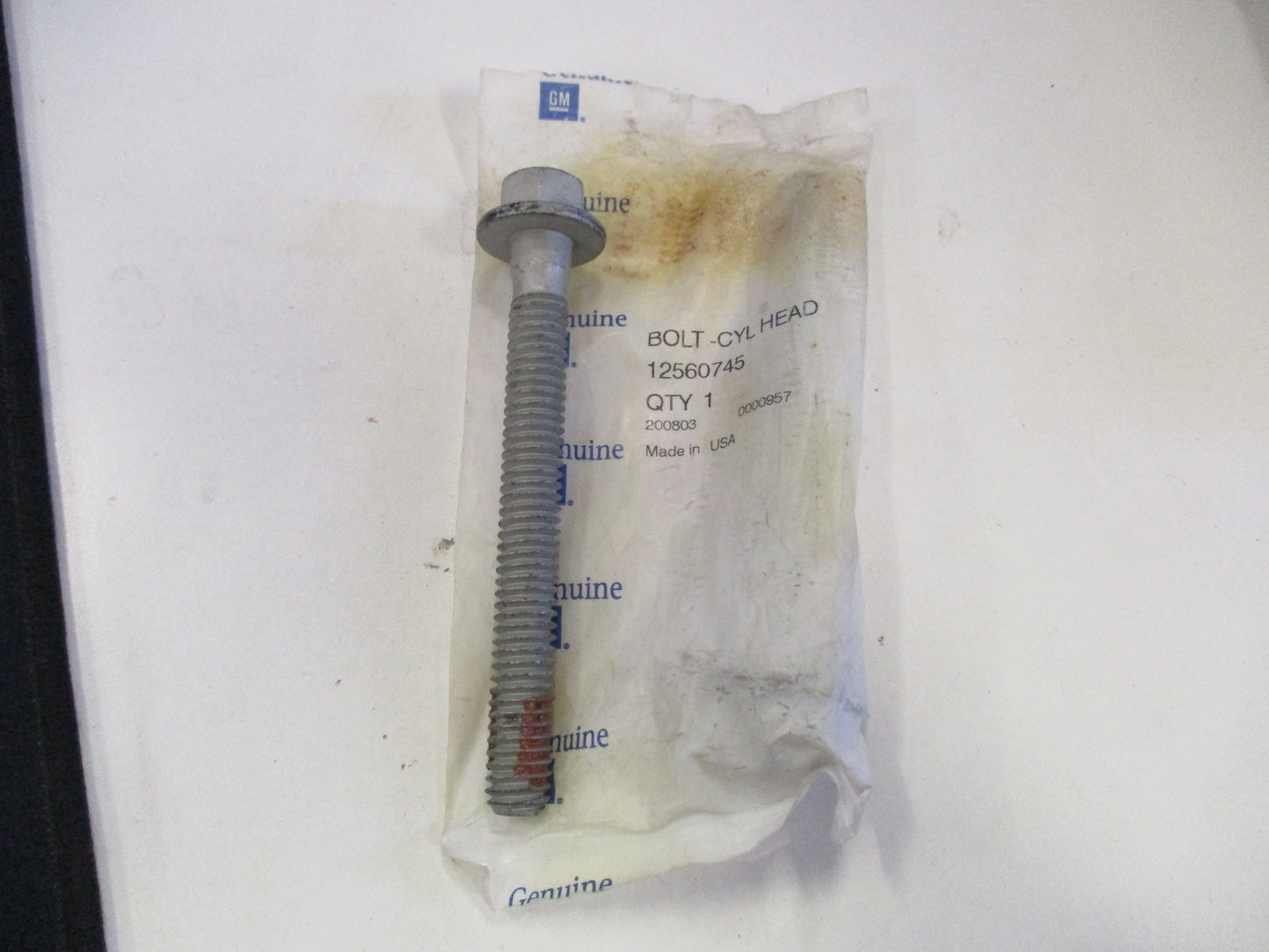 GM Genuine Cylinder Head Bolt New