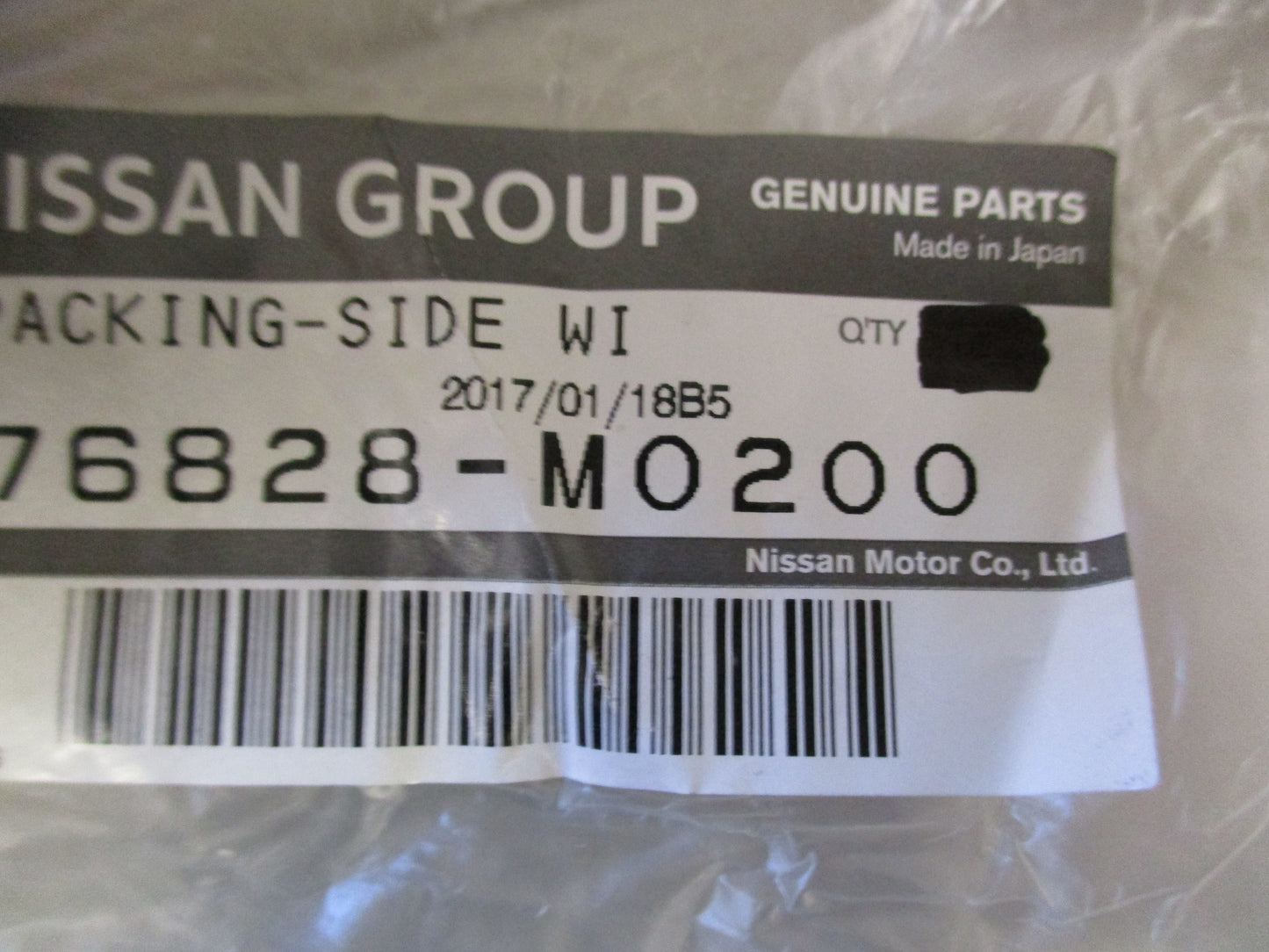 Nissan Maxima, Sentra, Stanza Genuine Window Packing Washer New Part