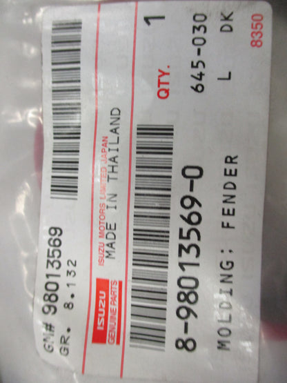 Isuzu D-max/Rodeo Genuine Left Hand Rear Tub Moulding New Part