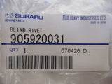 Subaru Liberty Genuine Blind Rivet New Part