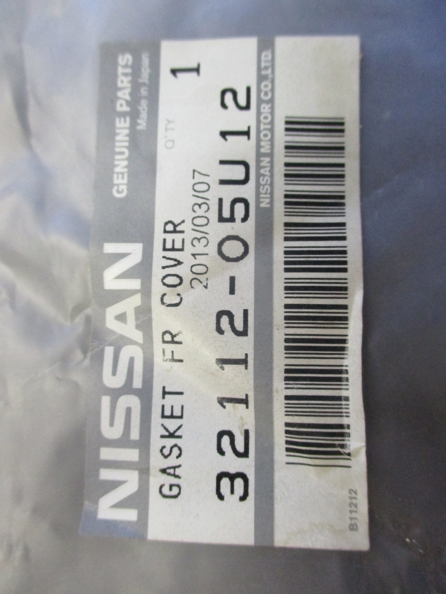 Nissan Navara/Pathfinder/300ZX Genuine Front Transmission Cover Gasket New Part