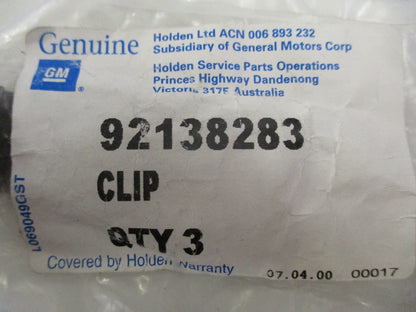 Holden Monaro Front Door Weatherstrip Clips 3 Pack New Part