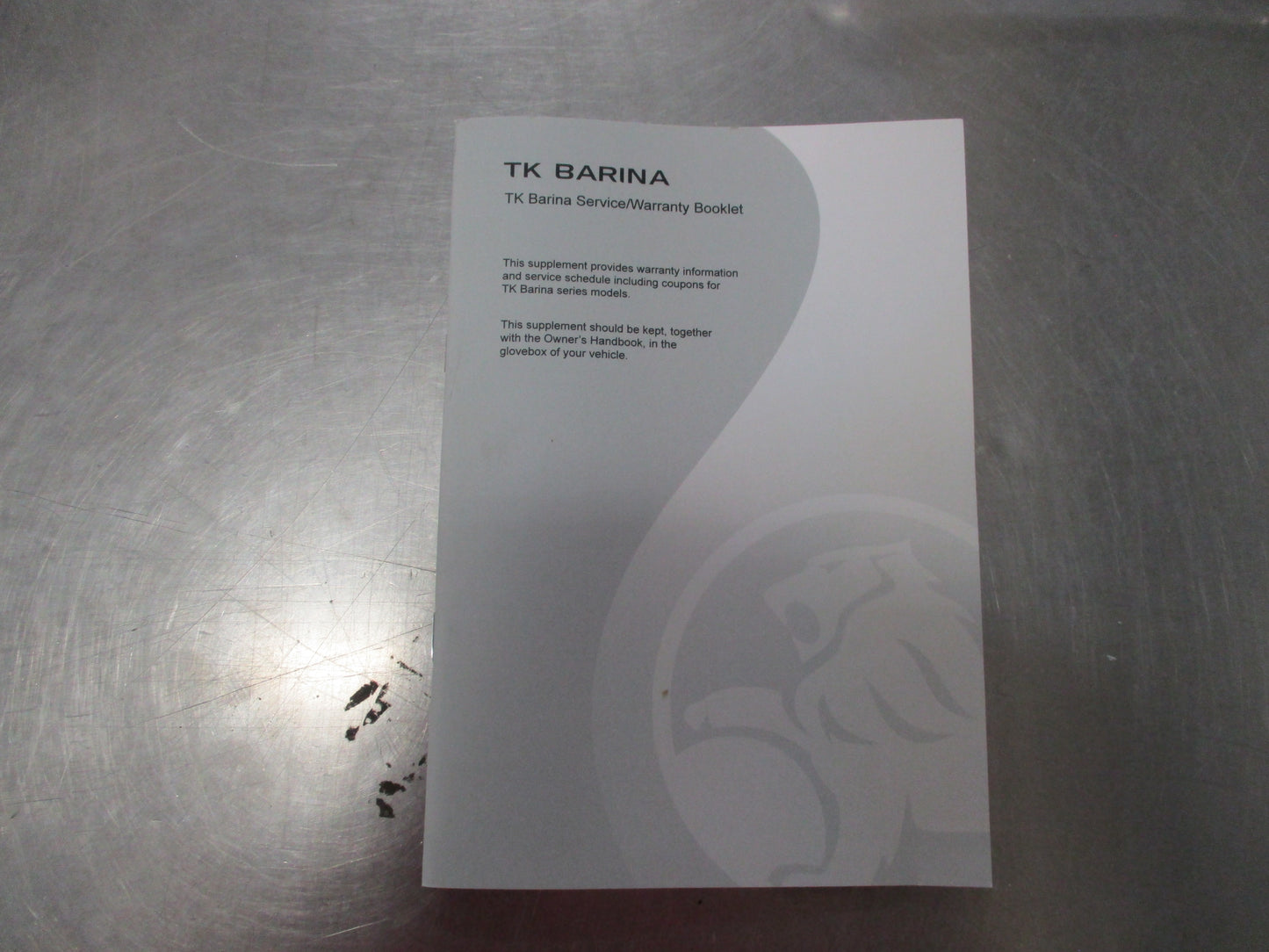 Holden TK Barina Genuine Service And Warranty Booklet New Part