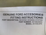 Ford Escape Genuine Replacement Reverse Sensing System (No Sensors) New Part