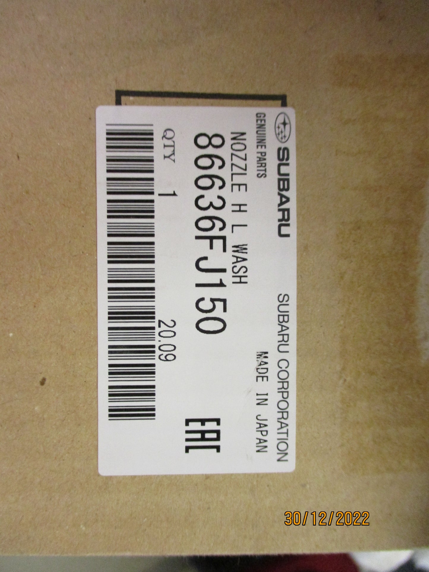 Subaru Impreza Genuine Left Hand Head Light Washer Nozzle New Part