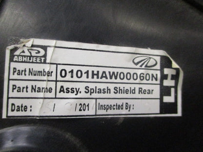 Mahindra XUV500 Genuine Left Hand Rear Passenger Splash Guard New Part