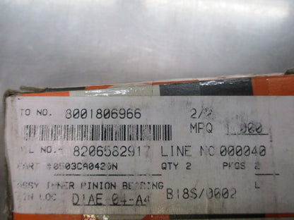 Mahindra Pik-Up Genuine Inner Pinion Bearing New Part