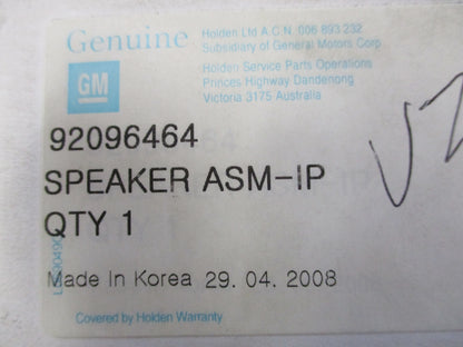 Holden Morano V2- VY-VZ Commodore Genuine Front Dash Speaker New Part