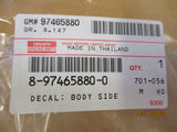 Isuzu D-Max Genuine Side Body 4X4 Decal New Part