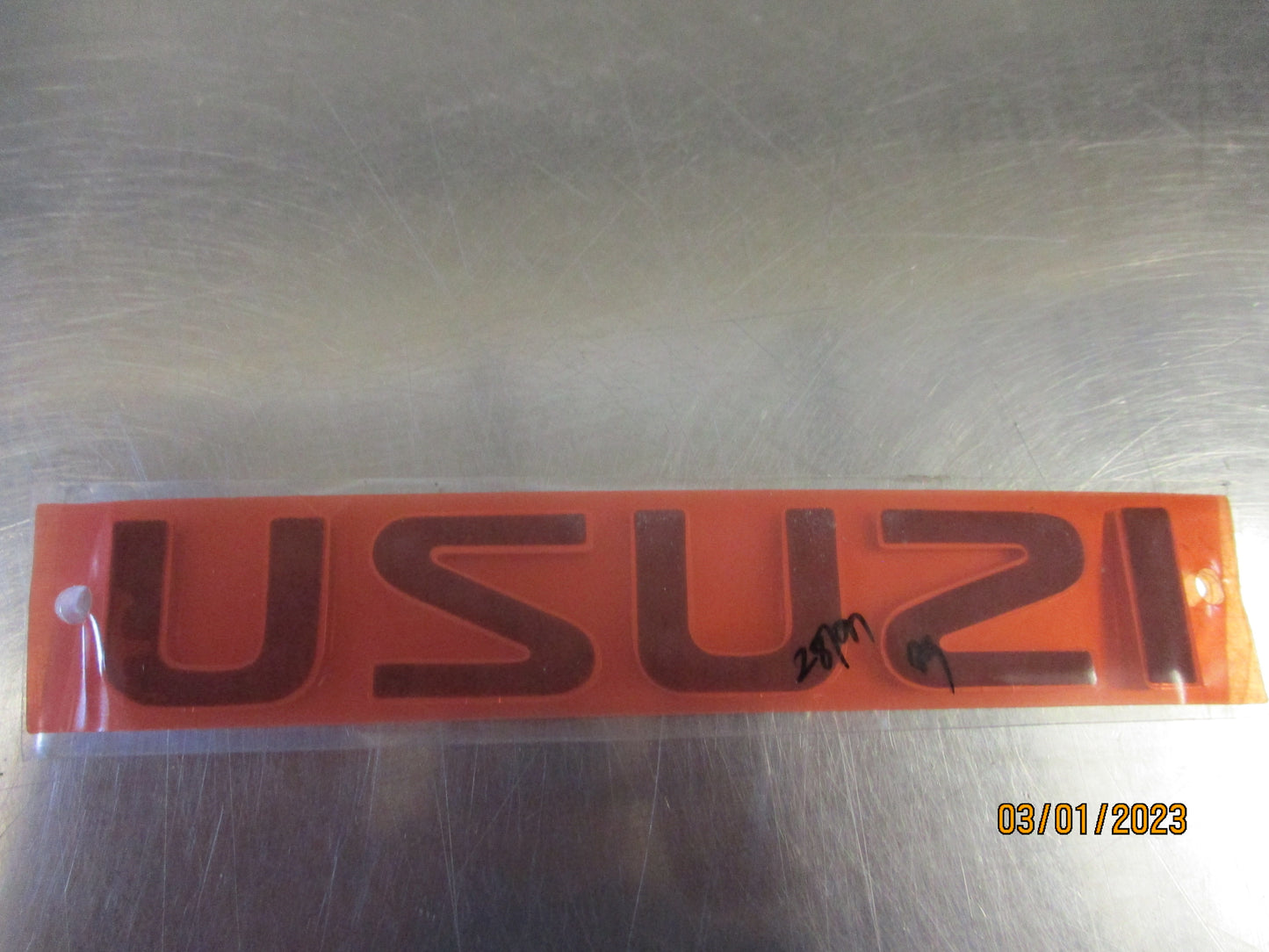 Isuzu MU-X Genuine Rear Chrome Tail Gate Emblem New Part