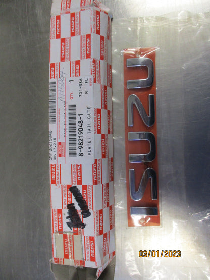 Isuzu MU-X Genuine Rear Chrome Tail Gate Emblem New Part