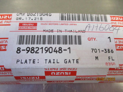 Isuzu MU-X Genuine Rear Chrome Tail Gate Emblem New Part