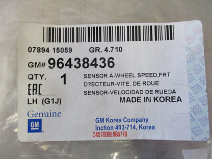 Daewoo Lacetti-Nubira Genuine Front Left ABS Speed Sensor New Part