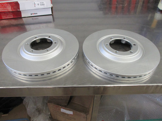 Protex Front Brake Rotors (pair) Suits Holden RG Colorado-Colorado 7-Rodeo-D-Max New Part