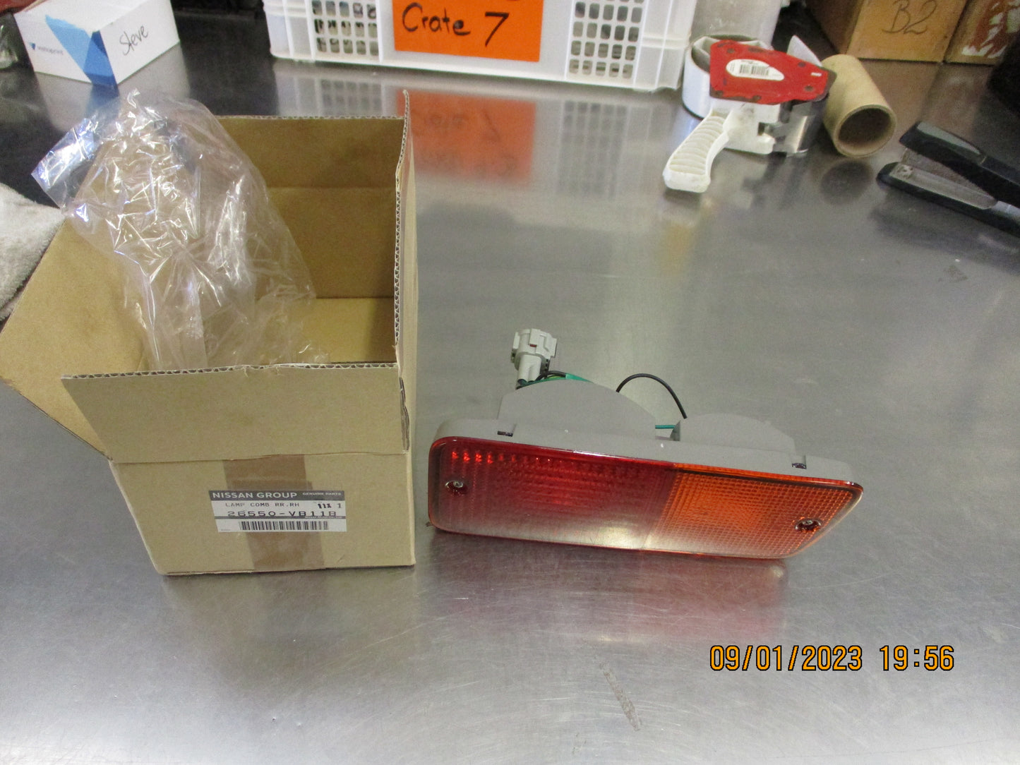 Nissan Patrol GQ-GU Right Hand Rear Bumper Bar Light New Part