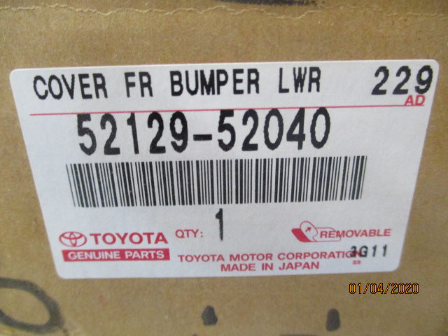 Toyota Echo Sedan Genuine Front Bumper Cover Lower New Part