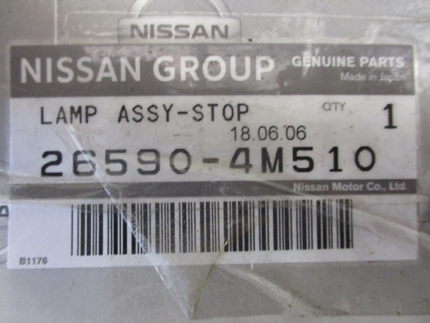 Nissan Bluebird 2000-2003 Rear Spoiler Lamp New Part